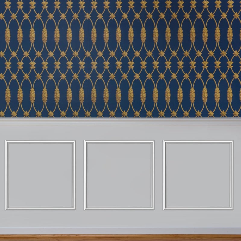 COUKIU Pre-Cut 3 Set Peel and Stick Wall Molding Trim Kit, 20" x20" Premade Wainscoting Panels, Self Adhesive Moulding Panel for Interior Walls Picture Frame - Image 1